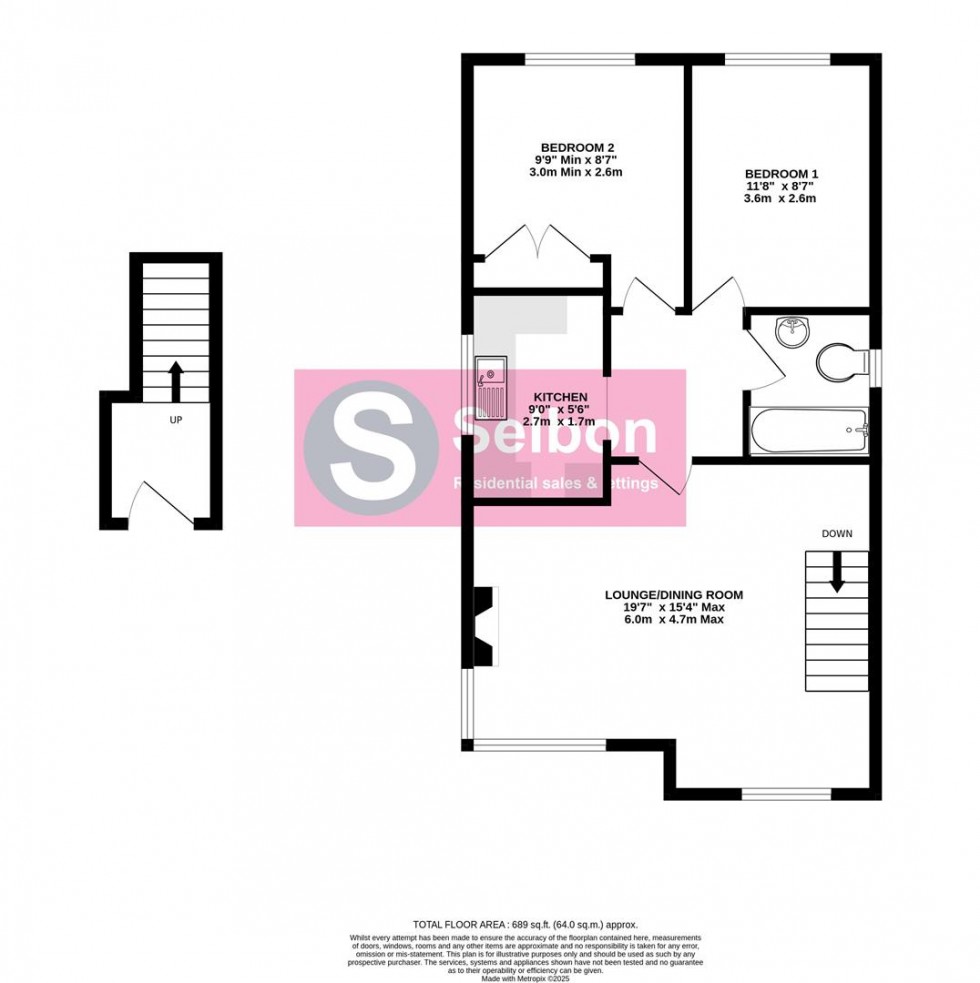Floorplan for Crookham Road, Church Crookham