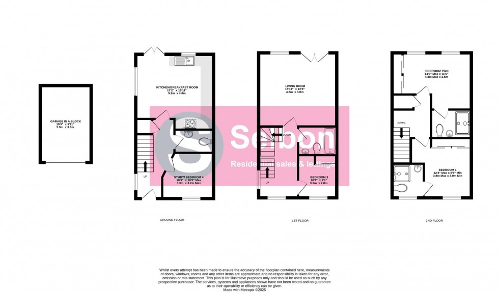 Floorplan for Walker Close, Church Crookham, Fleet