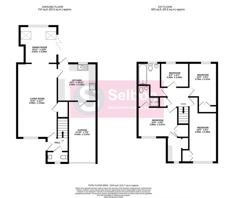 Floorplan for Hunnels Close, Church Crookham, Fleet