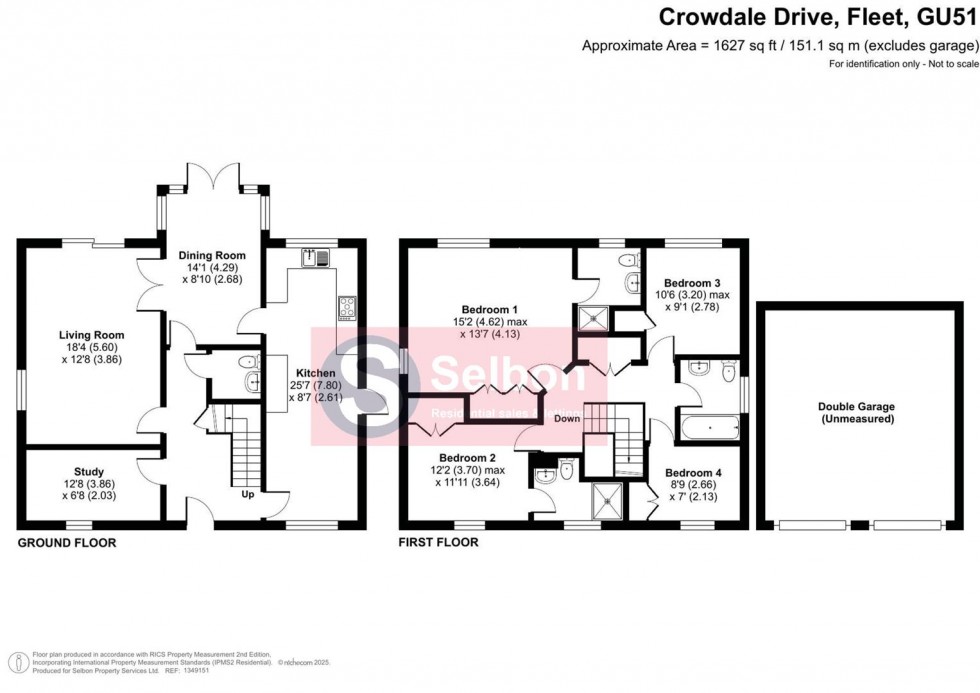 Floorplan for Crowdale Drive, Fleet