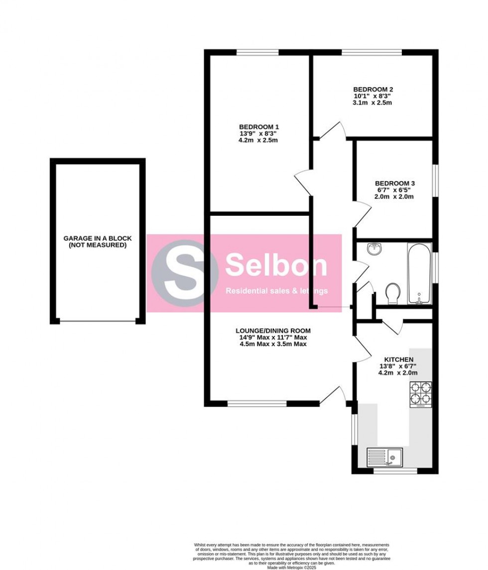Floorplan for Reading Road South, Church Crookham, Fleet
