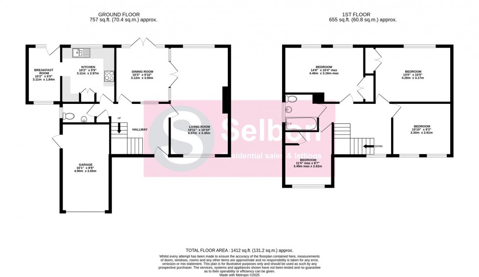Floorplan for Whin Holt, Fleet