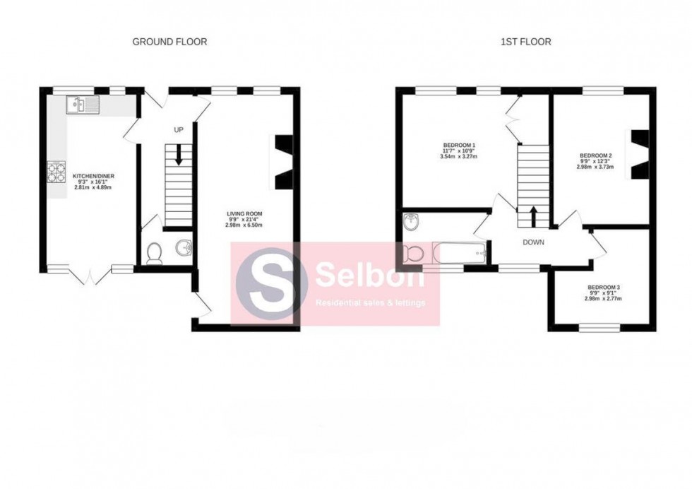 Floorplan for Elvetham Road, Fleet