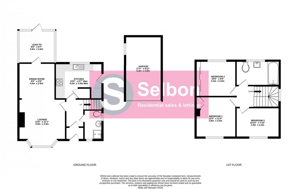 Floorplan for Johnson Way, Church Crookham, Fleet