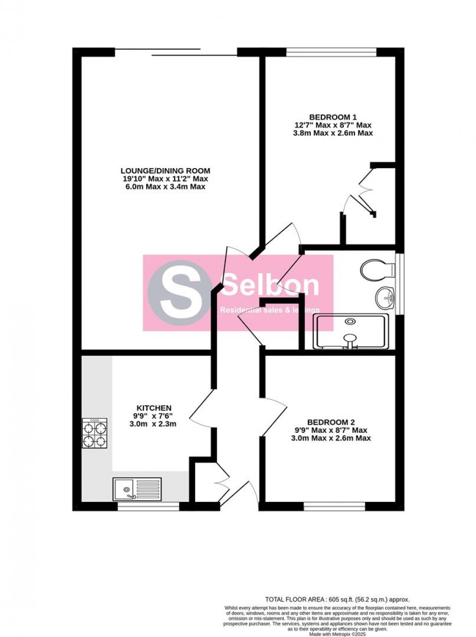 Floorplan for Ravelin Close, Crondall, Farnham