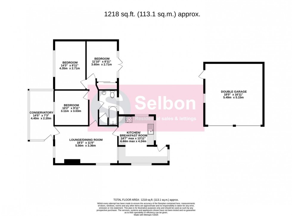 Floorplan for School Lane, Ewshot, Farnham