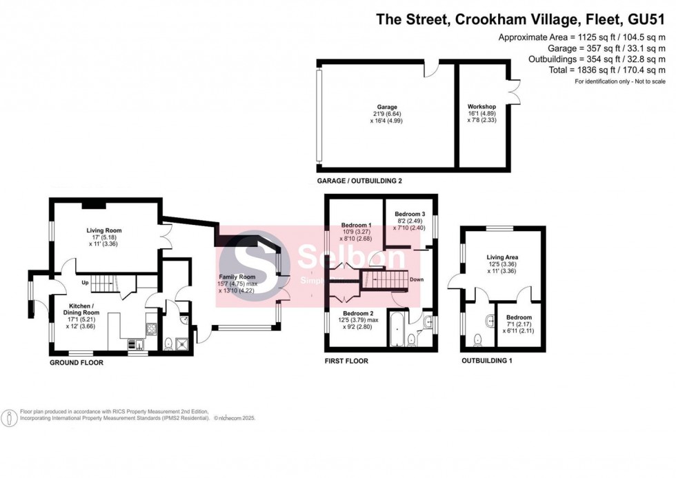 Floorplan for The Street, Crookham Village, Fleet