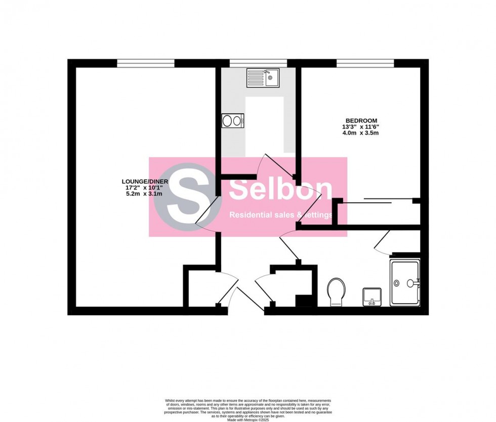 Floorplan for Clarence Road, Fleet