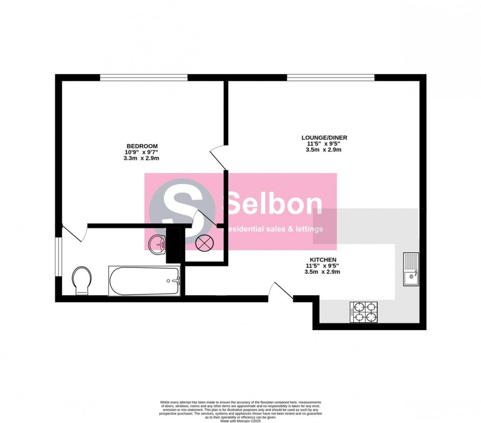 Floorplan for Swan Way, Church Crookham, Fleet