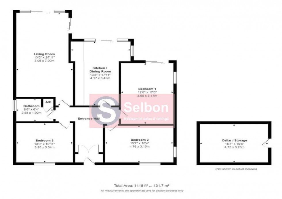Floorplan for Aldershot Road, Church Crookham, Fleet