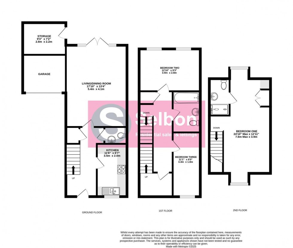 Floorplan for Hurst Avenue, Blackwater, Camberley