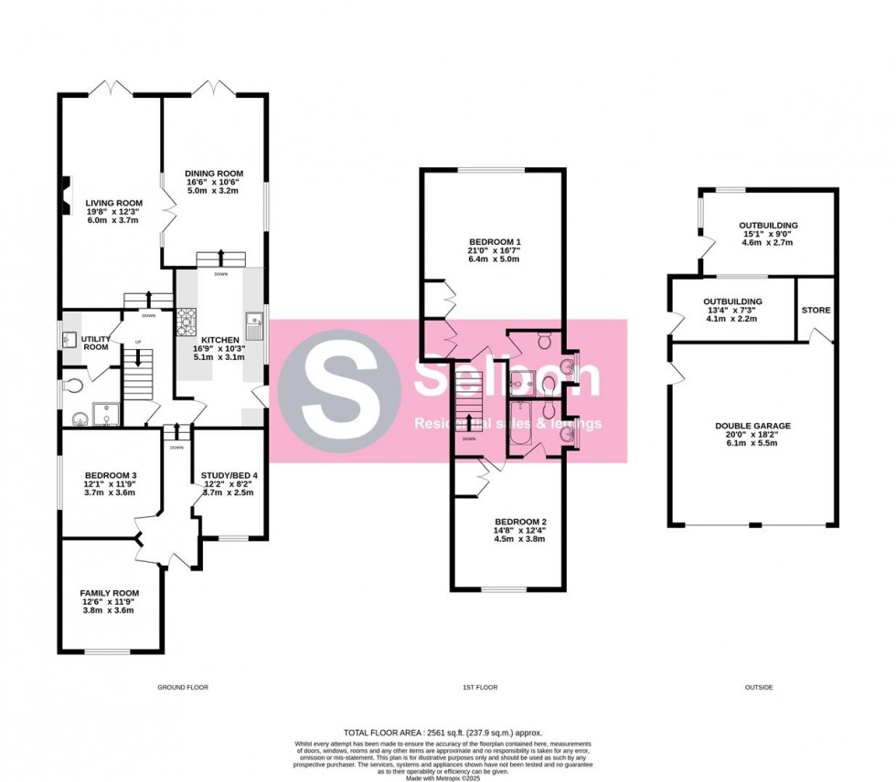 Floorplan for Florence Road, Fleet