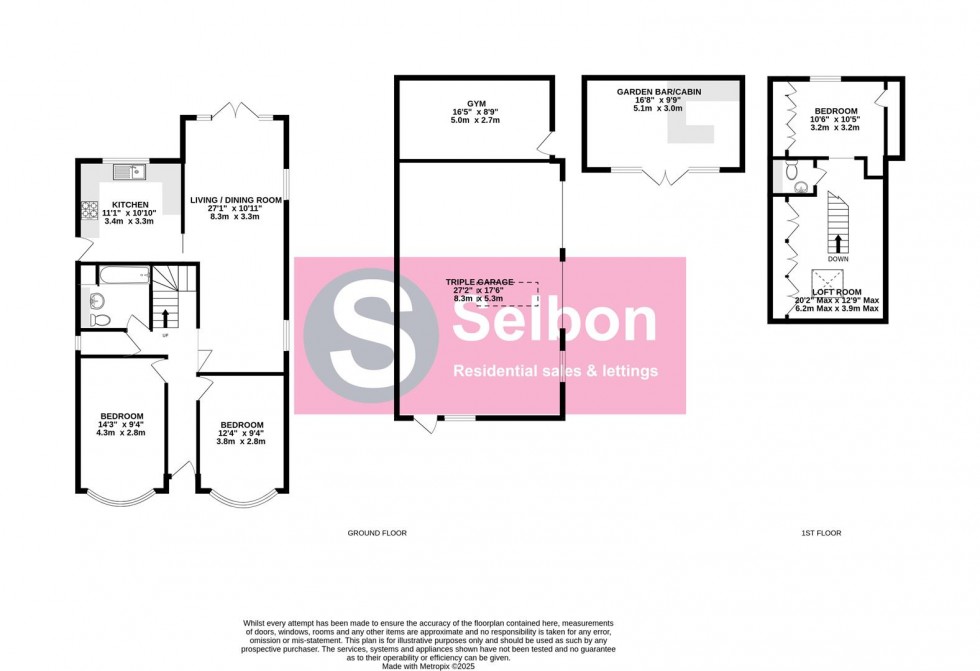 Floorplan for Fernhill Road, Farnborough
