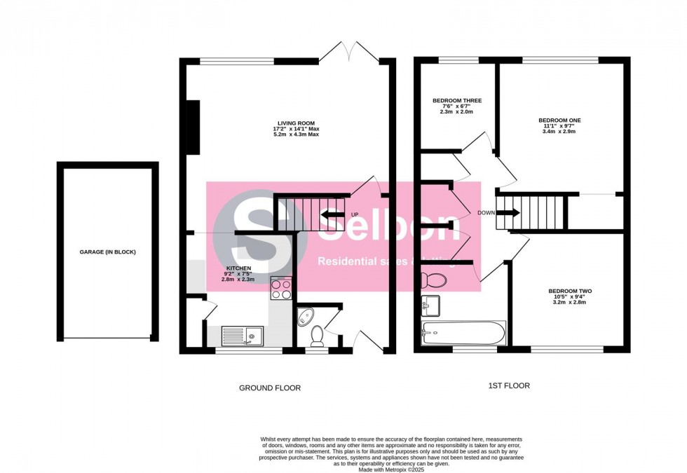 Floorplan for Rydal Close, Farnborough