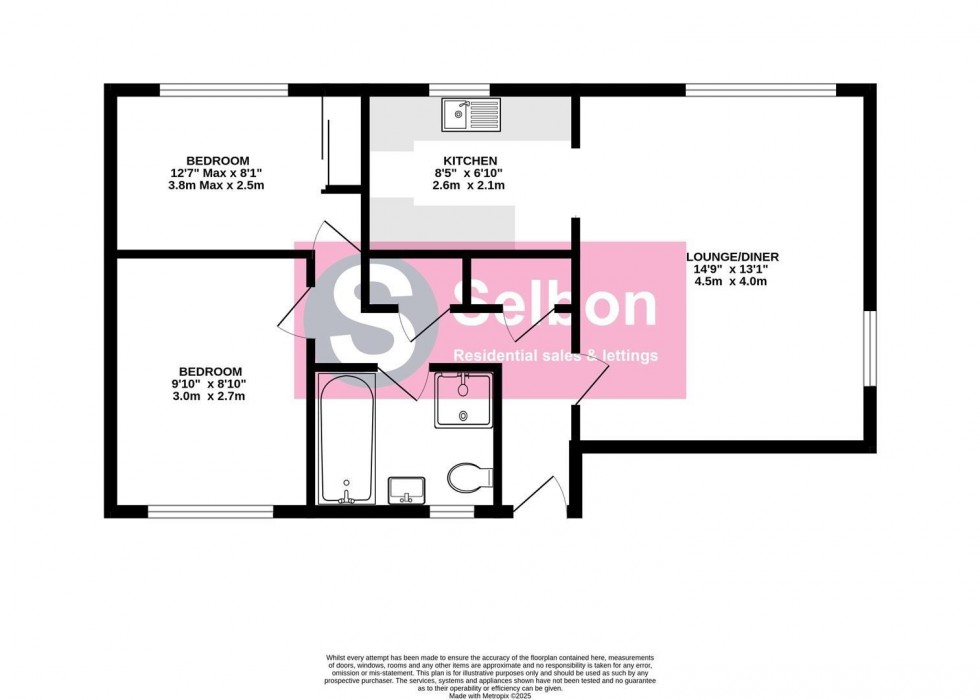 Floorplan for Wooland Court, Church Crookham