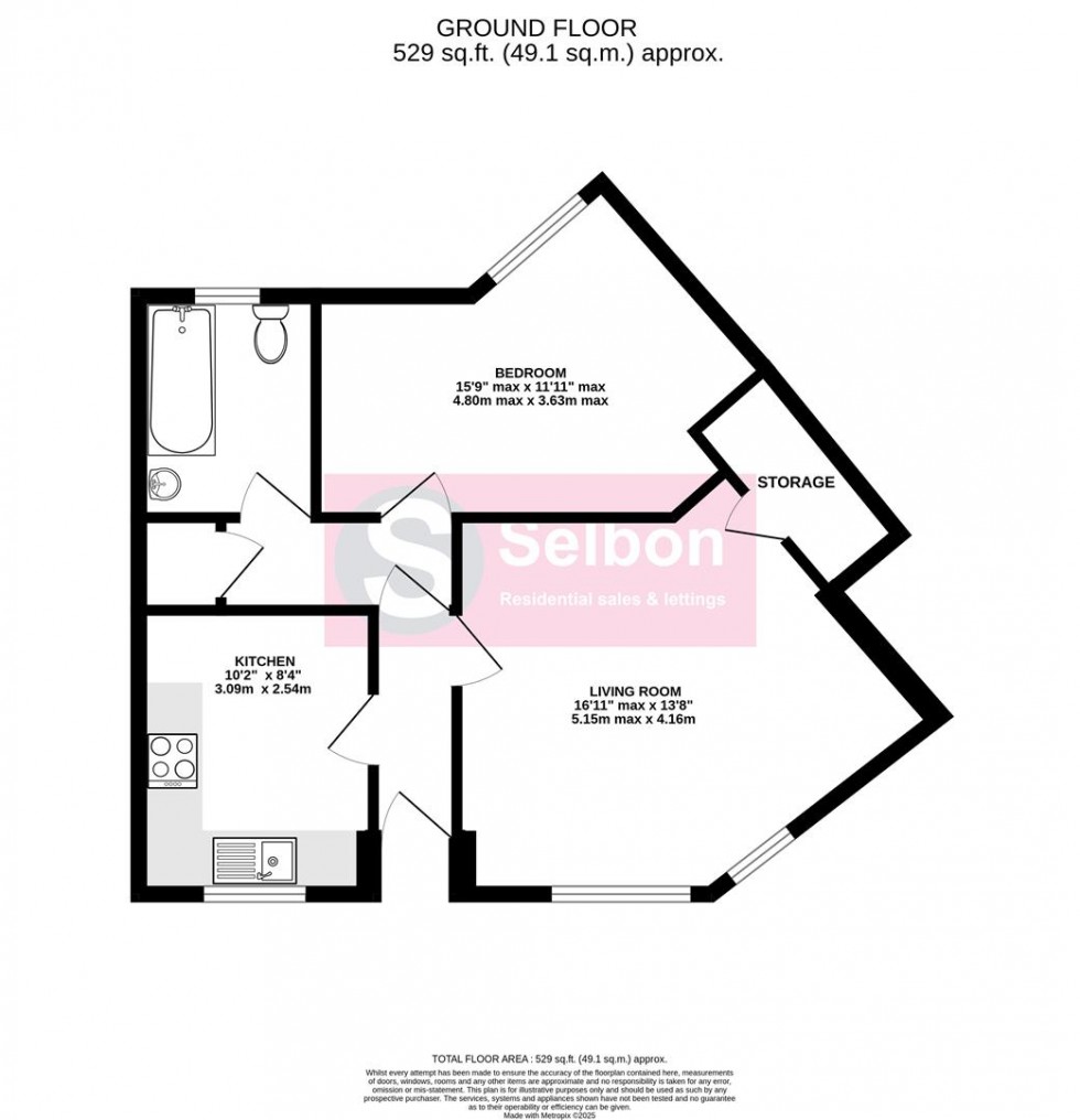 Floorplan for Crookham Road, Church Crookham