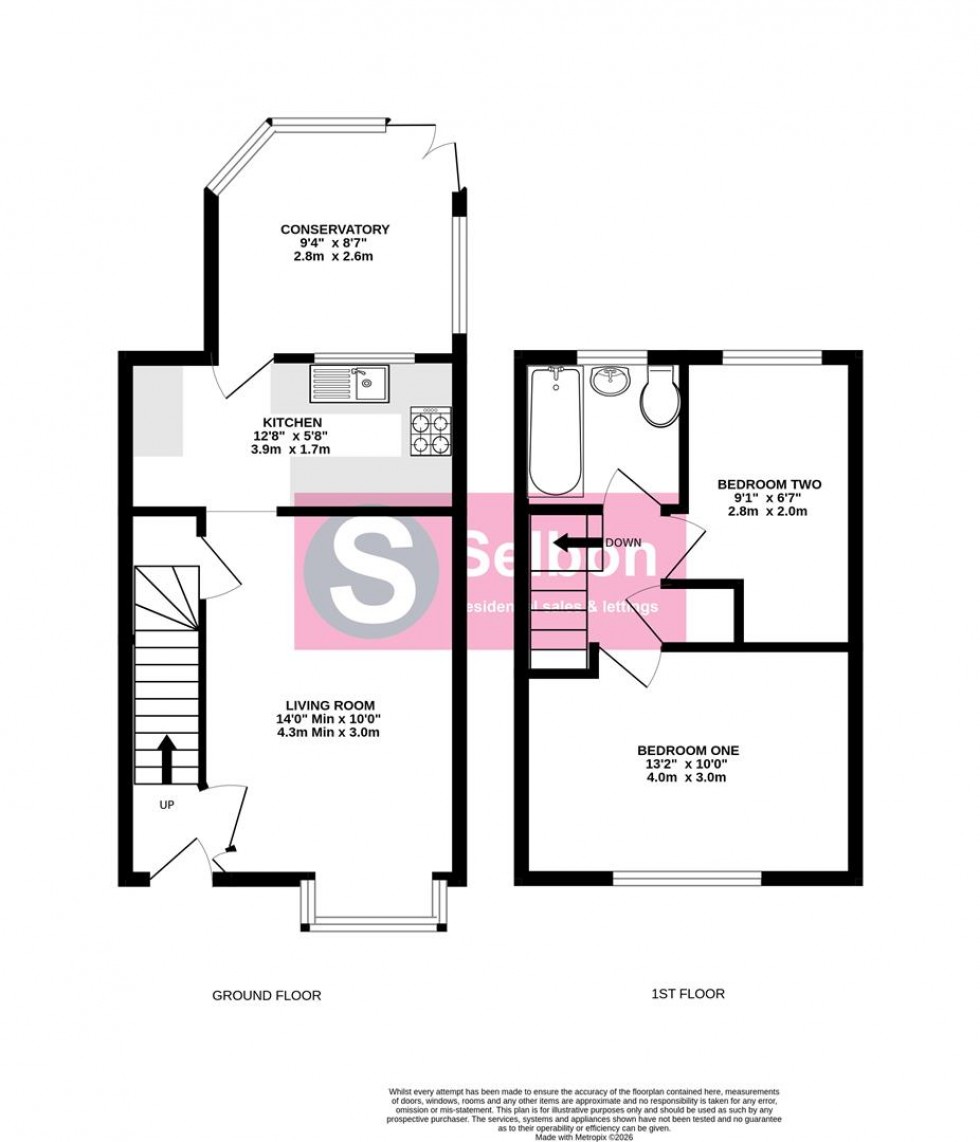 Floorplan for Griffon Close, Farnborough