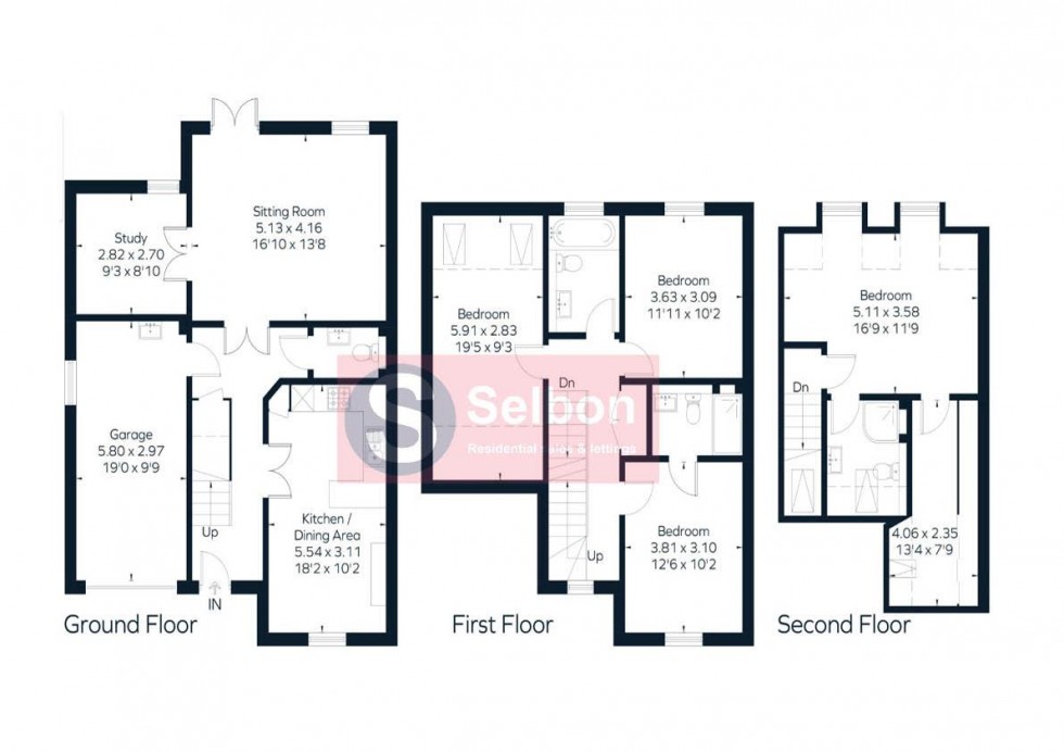 Floorplan for Royston Drive, Ewshot, Farnham