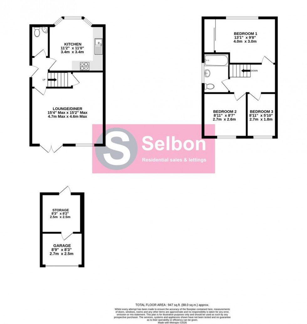 Floorplan for Fallowfield, Yateley