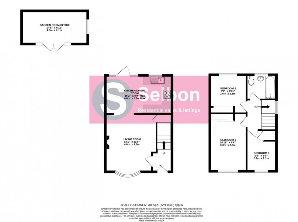 Floorplan for Water Rede, Church Crookham, Fleet