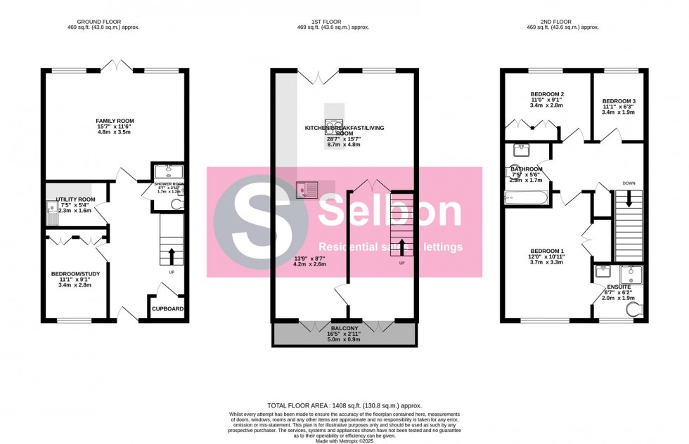 Floorplan for Turners Avenue, Fleet