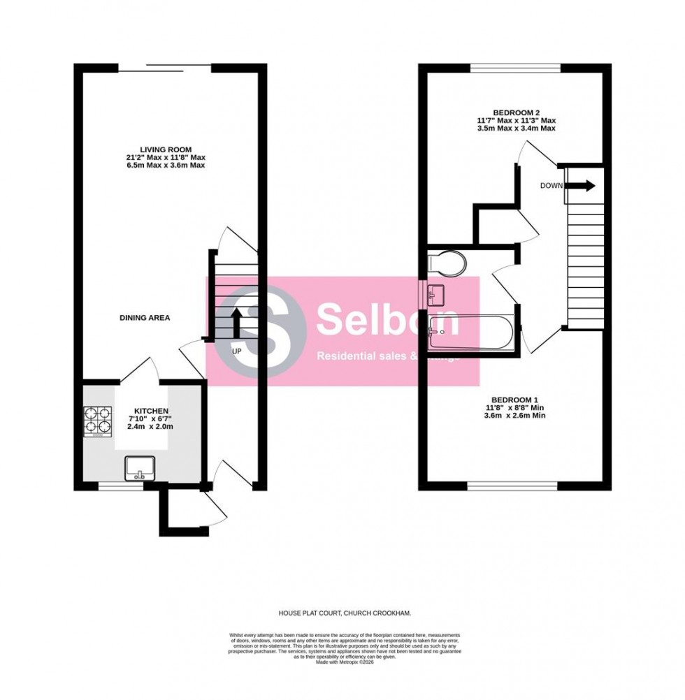 Floorplan for House Plat Court, Church Crookham, Fleet