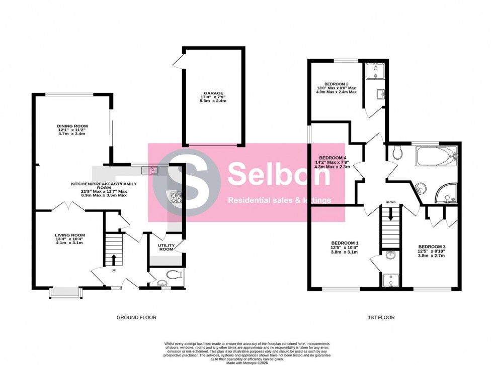 Floorplan for Azalea Gardens, Church Crookham, Fleet