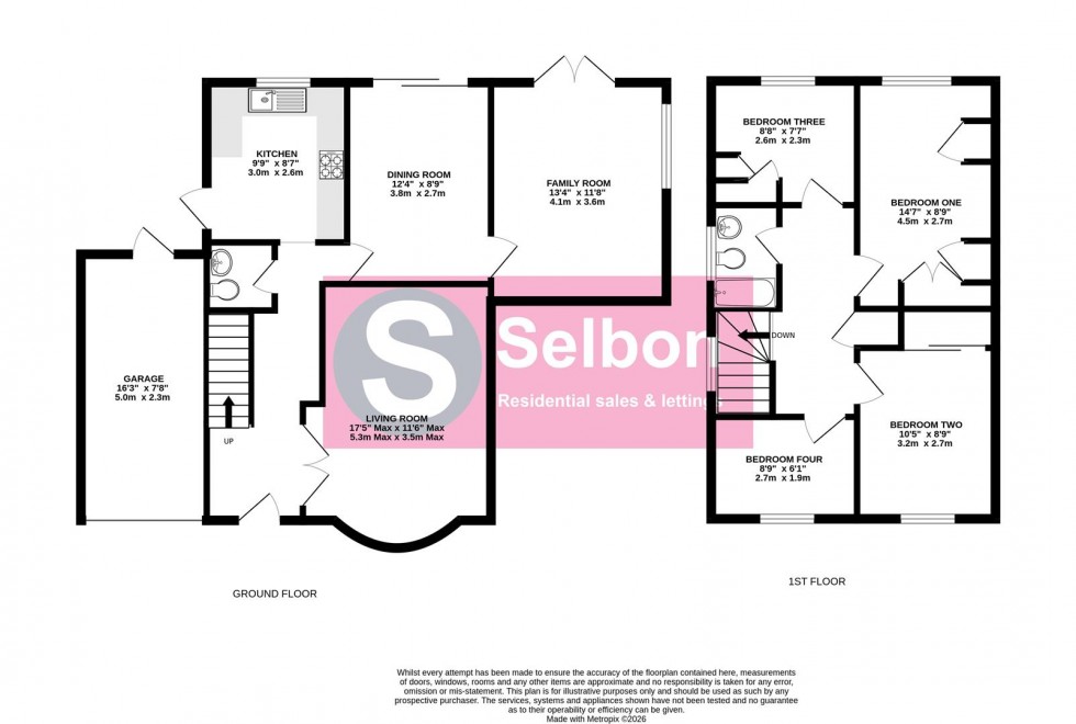 Floorplan for Ashbury Drive, Blackwater, Camberley
