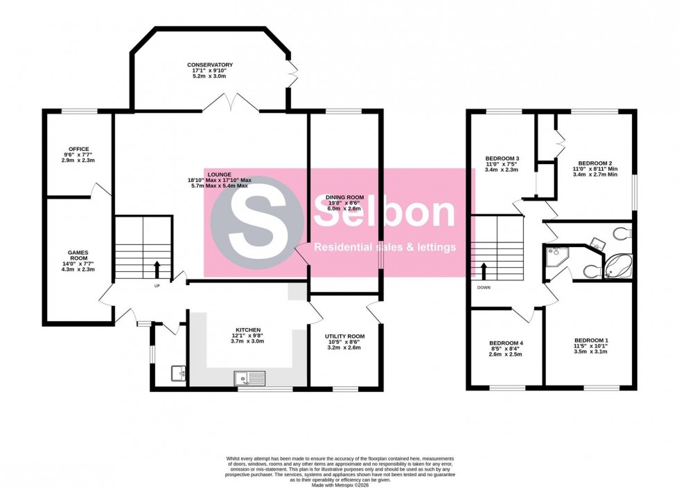 Floorplan for Silver Park Close, Church Crookham, Fleet
