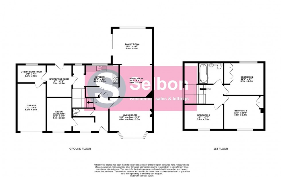 Floorplan for Johnson Way, Church Crookham, Fleet