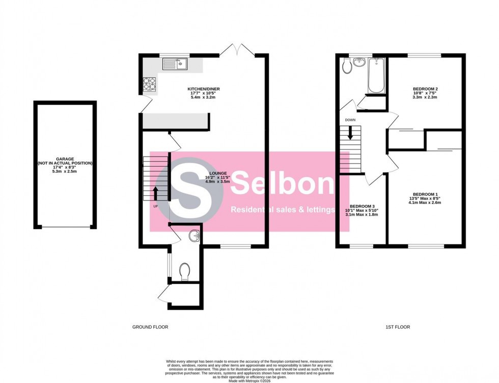 Floorplan for House Plat Court, Church Crookham, Fleet
