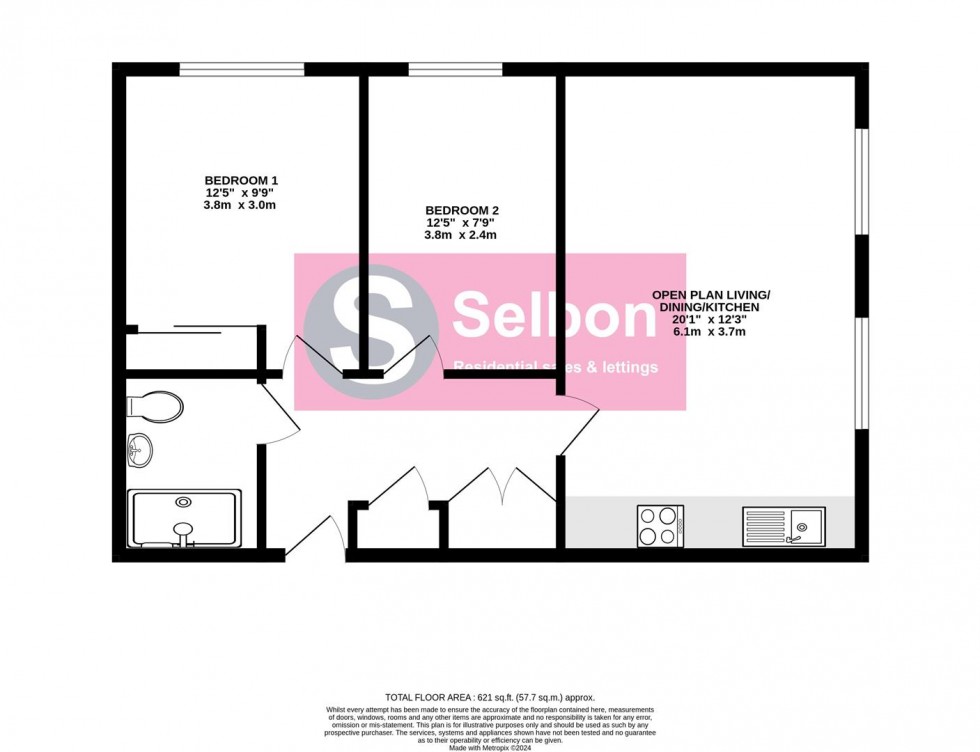 Floorplan for Almond House, Fleet
