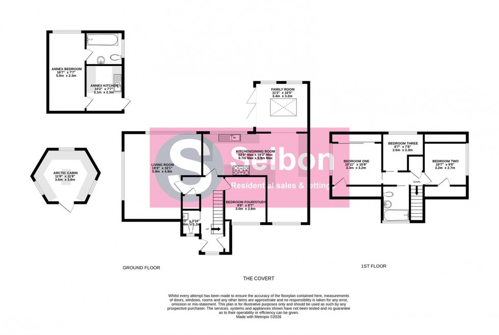 Floorplan for The Covert, Farnborough