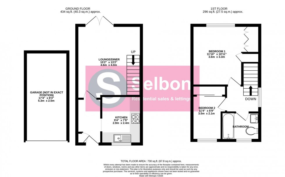 Floorplan for Cheviot Drive, Fleet