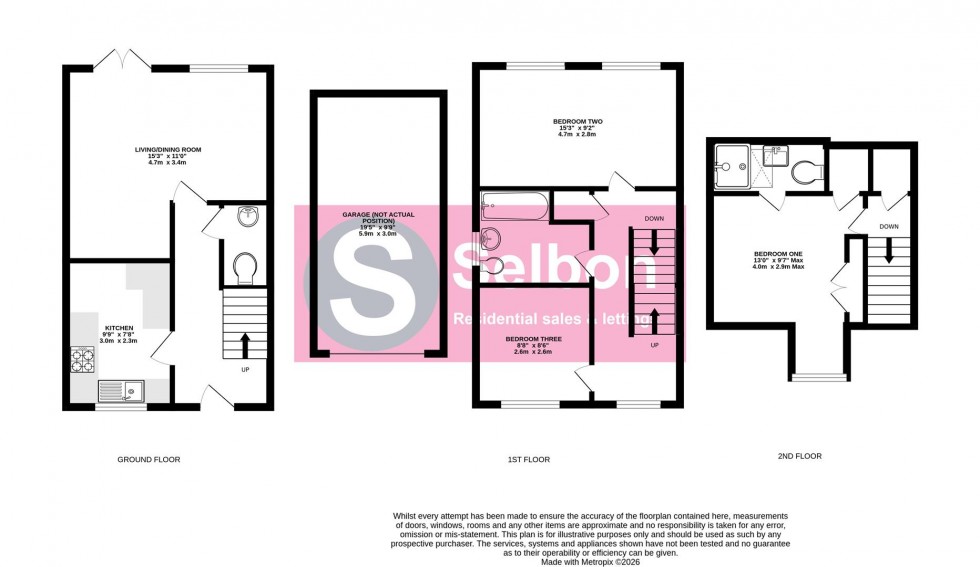 Floorplan for Haskins Drive, Farnborough