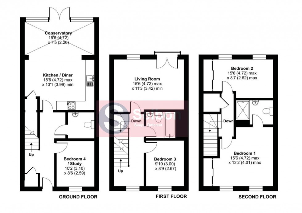 Floorplan for Everest Walk, Church Crookham, Fleet