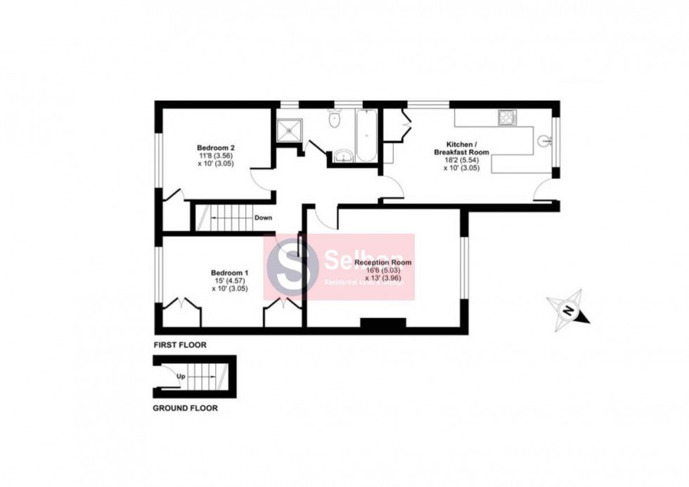 Floorplan for Kenilworth Road, Fleet