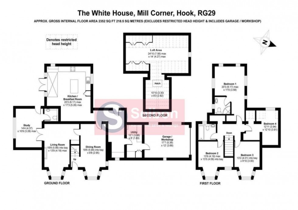 Floorplan for Mill Corner, North Warnborough