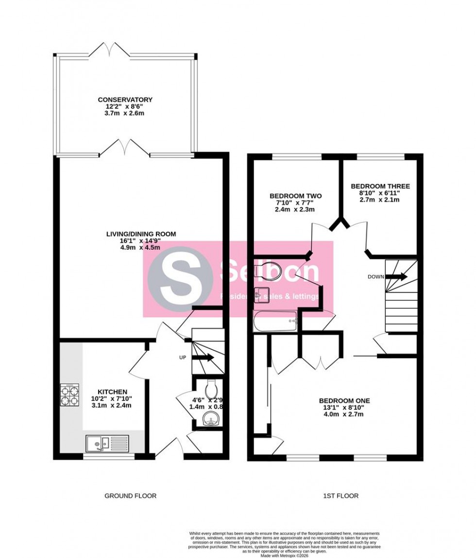 Floorplan for Fleet Road, Farnborough