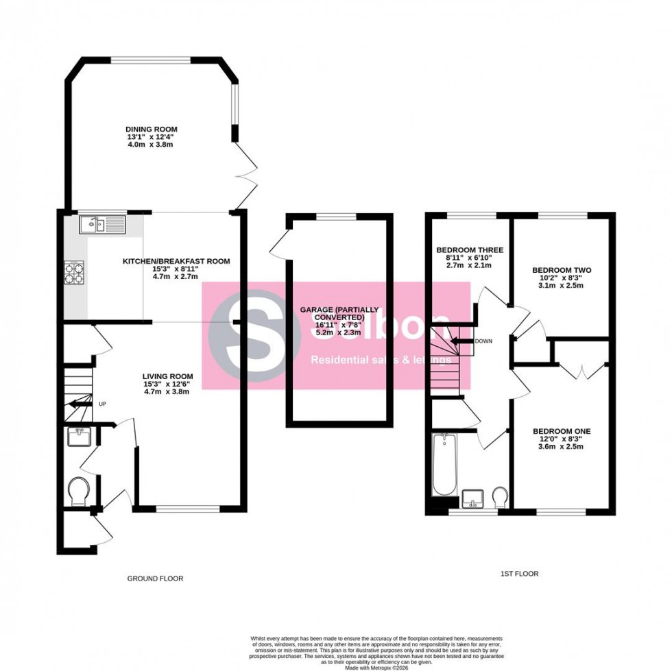 Floorplan for Nether Vell-Mead, Church Crookham, Fleet