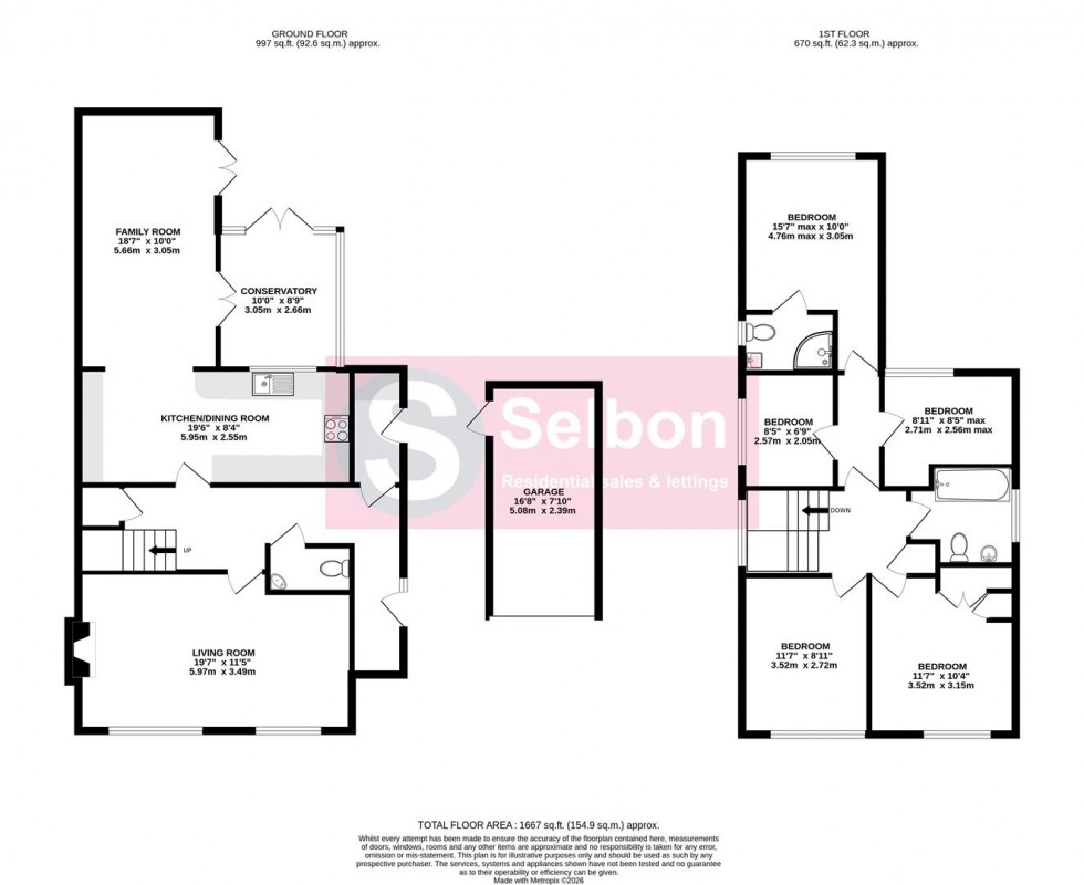 Floorplan for Shaldons Way, Fleet