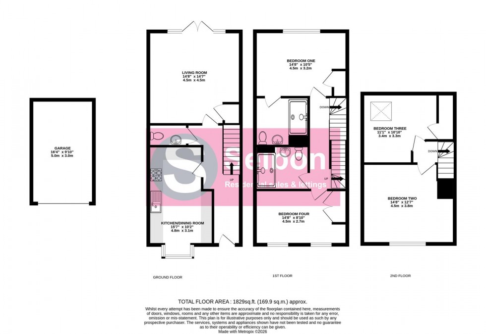 Floorplan for Sycamore Road, Lindford, Bordon