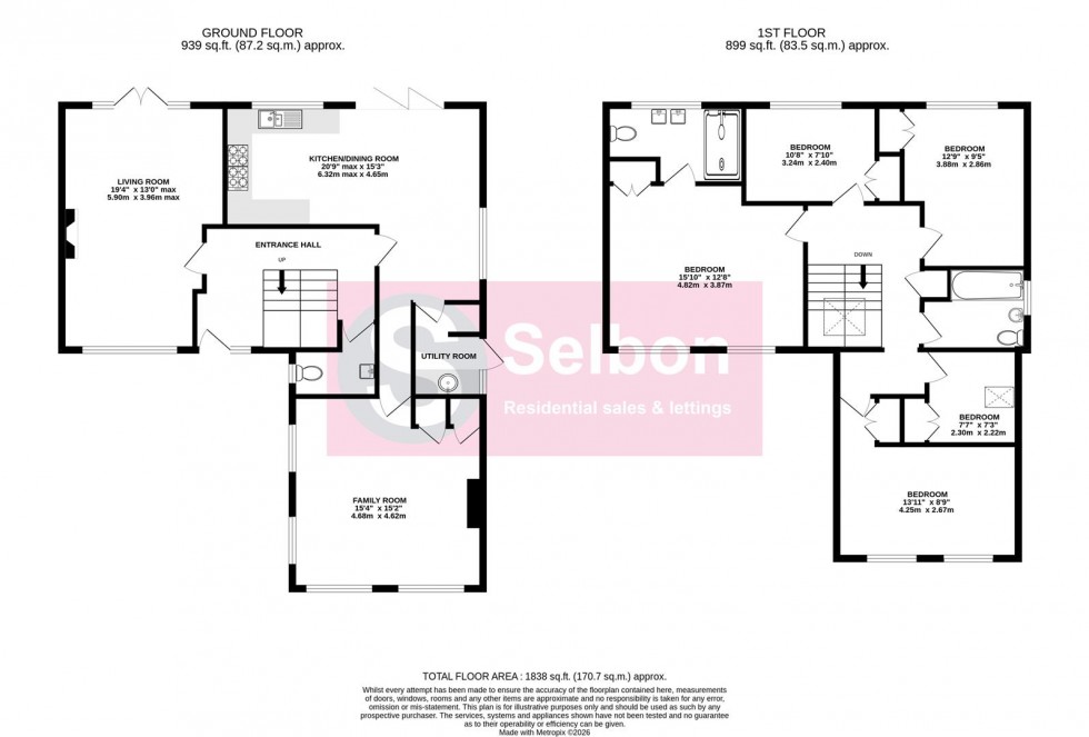 Floorplan for Reading Road South, Fleet