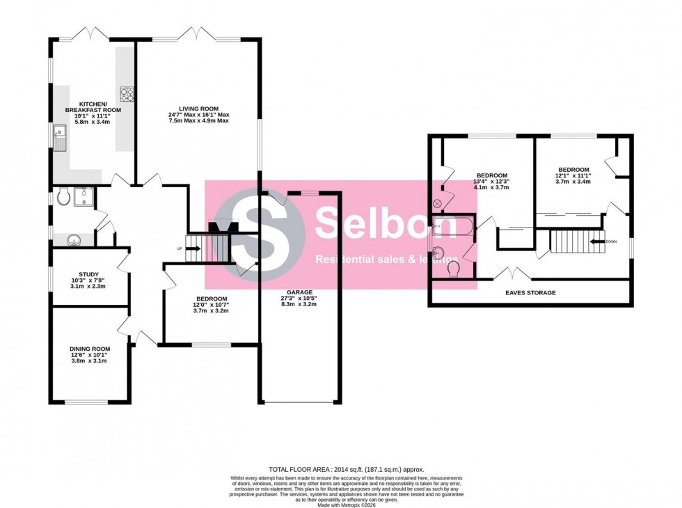 Floorplan for Fairland Close, Fleet