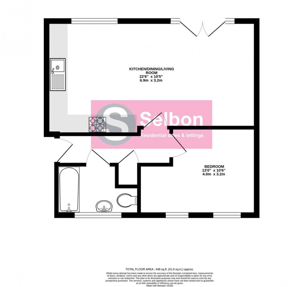 Floorplan for Jubilee Drive, Church Crookham, Fleet