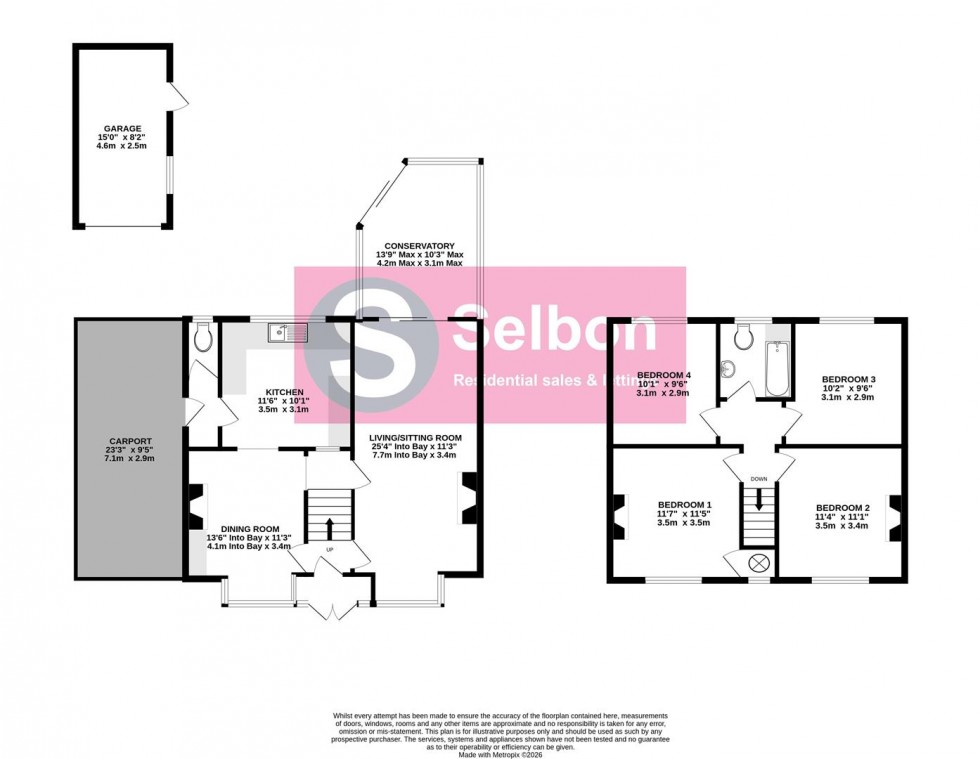 Floorplan for Florence Road, Fleet