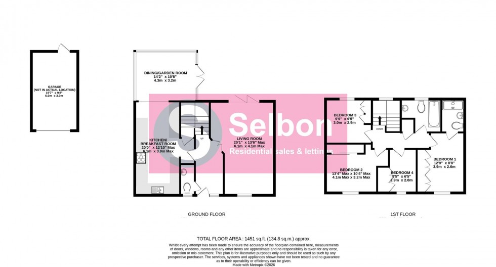 Floorplan for Everest Walk, Church Crookham, Fleet