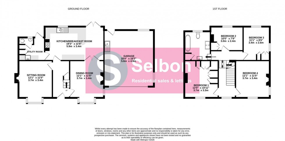 Floorplan for Aldershot Road, Fleet