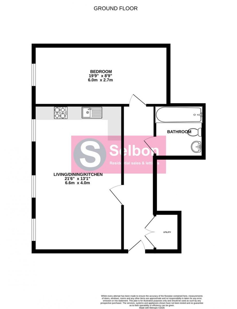 Floorplan for Minley Road, Fleet