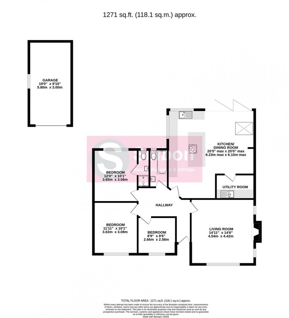 Floorplan for Pine Grove, Church Crookham, Fleet